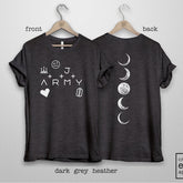 Kpop Army Tattoo Printed T-shirt